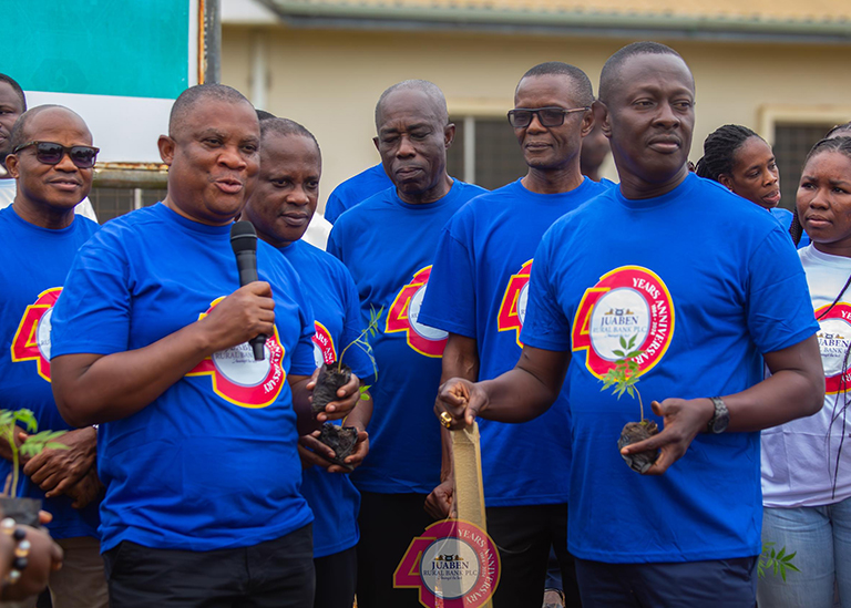 Juaben Community Bank Launches Tree Planting Initiative to Mark 40th Anniversary